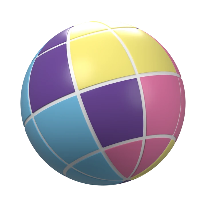 The approved multicolored Analytics Atlas globe